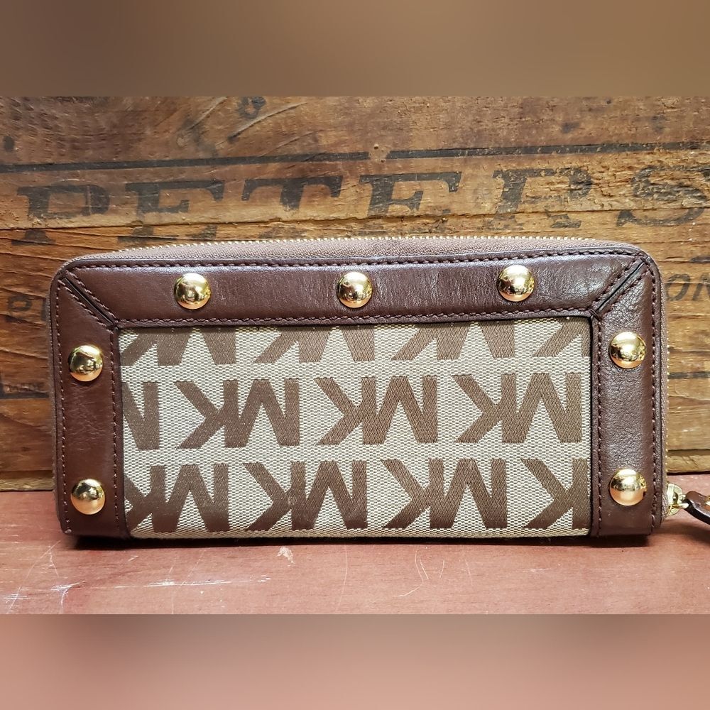 Michael Kors MK Delancy Wallet Zip Clutch NWOT - Picture 2 of 8